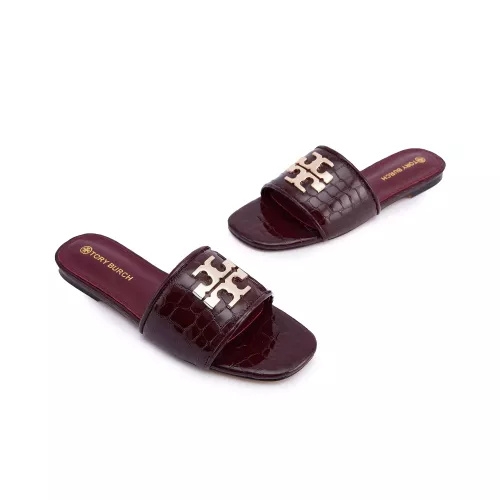 Replica Tory Burch TB Slippers For Women #1363182 $85.00 USD for Wholesale