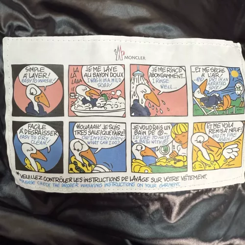 Replica Moncler Down Feather Coat Long Sleeved For Unisex #1363618 $160.00 USD for Wholesale