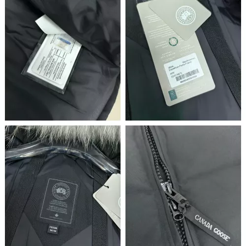 Replica Canada Goose Down Feather Coat Long Sleeved For Women #1363625 $160.00 USD for Wholesale
