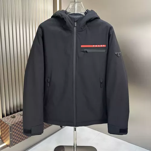 Prada Down Feather Coat Long Sleeved For Men #1363663 $225.00 USD, Wholesale Replica Prada Down Feather Coat