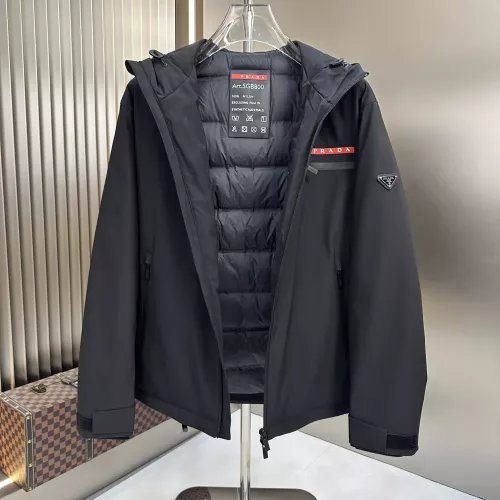 Replica Prada Down Feather Coat Long Sleeved For Men #1363663 $225.00 USD for Wholesale