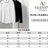 $68.00 USD Valentino Shirts Long Sleeved For Men #1354518