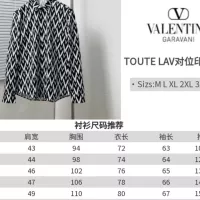 $68.00 USD Valentino Shirts Long Sleeved For Men #1354522