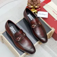 $88.00 USD Salvatore Ferragamo Leather Shoes For Men #1355583