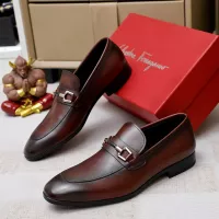 $88.00 USD Salvatore Ferragamo Leather Shoes For Men #1355583