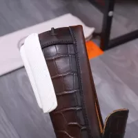 $98.00 USD Hermes Leather Shoes For Men #1356263