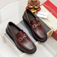 $88.00 USD Salvatore Ferragamo Leather Shoes For Men #1356313