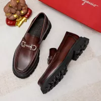 $88.00 USD Salvatore Ferragamo Leather Shoes For Men #1356313