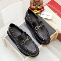 $88.00 USD Salvatore Ferragamo Leather Shoes For Men #1356315