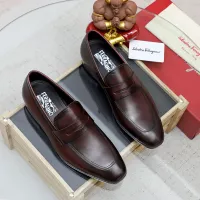 $88.00 USD Salvatore Ferragamo Leather Shoes For Men #1356317