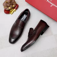 $88.00 USD Salvatore Ferragamo Leather Shoes For Men #1356317