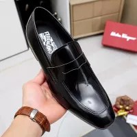 $88.00 USD Salvatore Ferragamo Leather Shoes For Men #1356326