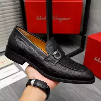 $92.00 USD Salvatore Ferragamo Leather Shoes For Men #1356488
