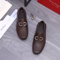 $92.00 USD Salvatore Ferragamo Leather Shoes For Men #1356489