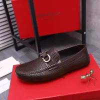 $92.00 USD Salvatore Ferragamo Leather Shoes For Men #1356489