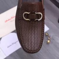 $92.00 USD Salvatore Ferragamo Leather Shoes For Men #1356489