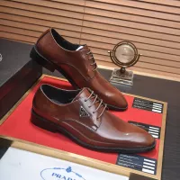 $100.00 USD Prada Leather Shoes For Men #1356518