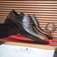 $100.00 USD Prada Leather Shoes For Men #1356519