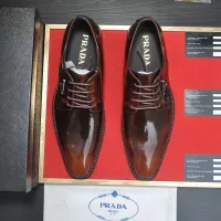 $100.00 USD Prada Leather Shoes For Men #1356519