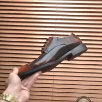 $100.00 USD Prada Leather Shoes For Men #1356519