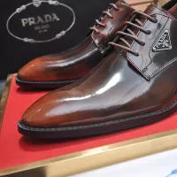 $100.00 USD Prada Leather Shoes For Men #1356519