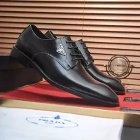 $100.00 USD Prada Leather Shoes For Men #1356520