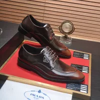 $100.00 USD Prada Leather Shoes For Men #1356521