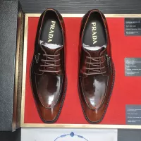 $100.00 USD Prada Leather Shoes For Men #1356521