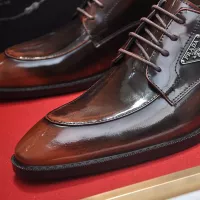 $100.00 USD Prada Leather Shoes For Men #1356521