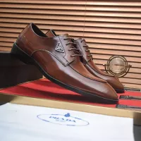 $100.00 USD Prada Leather Shoes For Men #1356523