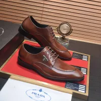 $100.00 USD Prada Leather Shoes For Men #1356523