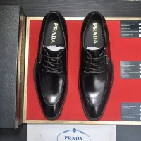 $100.00 USD Prada Leather Shoes For Men #1356524