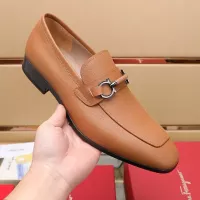 $122.00 USD Salvatore Ferragamo Leather Shoes For Men #1357311