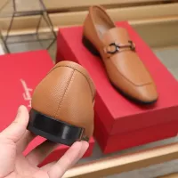 $122.00 USD Salvatore Ferragamo Leather Shoes For Men #1357311