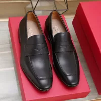 $122.00 USD Salvatore Ferragamo Leather Shoes For Men #1357318