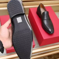 $122.00 USD Salvatore Ferragamo Leather Shoes For Men #1357318