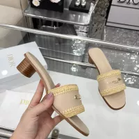 $85.00 USD Christian Dior Slippers For Women #1357500