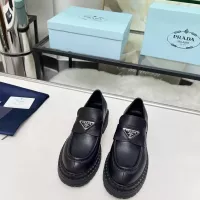 $100.00 USD Prada Leather Shoes For Women #1357504