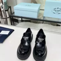 $100.00 USD Prada Leather Shoes For Women #1357505