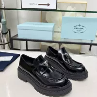 $100.00 USD Prada Leather Shoes For Women #1357505