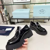 $100.00 USD Prada Leather Shoes For Women #1357505