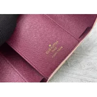 $40.00 USD Louis Vuitton LV Wallets In Burgundy For Women #1357623