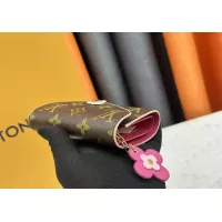 $40.00 USD Louis Vuitton LV Wallets In Rose Red For Women #1357624