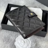 $98.00 USD Chanel AAA Quality Card Case In Gold For Women #1358231