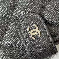 $98.00 USD Chanel AAA Quality Card Case In Silver For Women #1358232