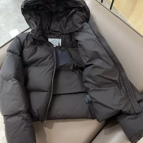 Replica Prada Down Feather Coat Long Sleeved For Women #1363757 $225.00 USD for Wholesale