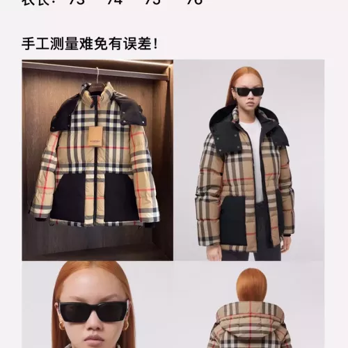 Replica Burberry Down Feather Coat Long Sleeved For Unisex #1363765 $172.00 USD for Wholesale