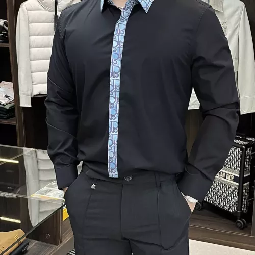 Christian Dior Shirts Long Sleeved For Men #1364106