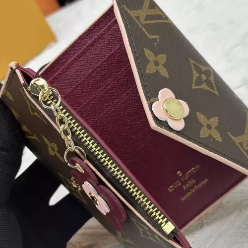 Replica Louis Vuitton LV Wallets In Burgundy #1364196 $32.00 USD for Wholesale