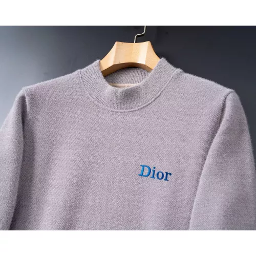 Replica Christian Dior Sweaters Long Sleeved For Men #1364228 $52.00 USD for Wholesale